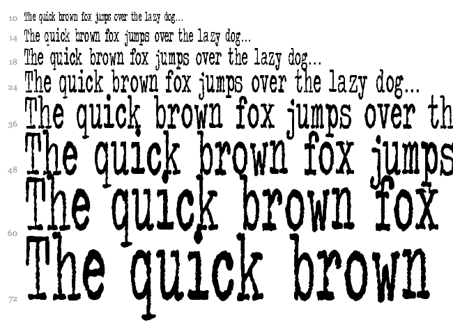 Colour me purple font waterfall